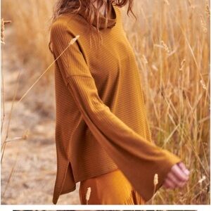 Free People FP Movement Can't Handle This Turtleneck High Atlas bell slv rust s